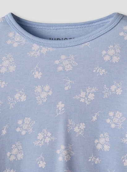 Juniors Cotton Round Neck Long Sleeve Pyjama Set with Floral Print-promo_babyshop_Buy3for79_UAE130126-image-5