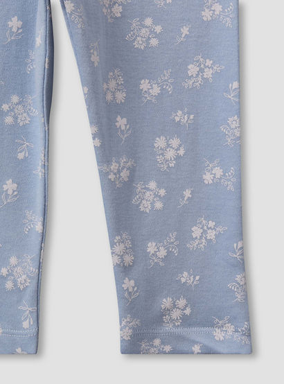 Juniors Cotton Round Neck Long Sleeve Pyjama Set with Floral Print-promo_babyshop_Buy3for79_UAE130126-image-8
