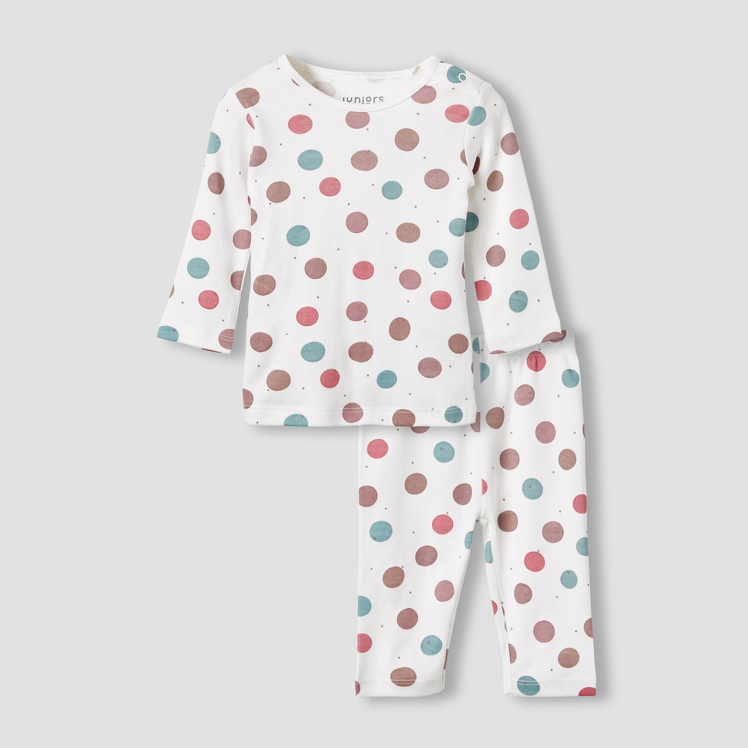 Juniors Polka Dot T-shirt and Pyjama Set