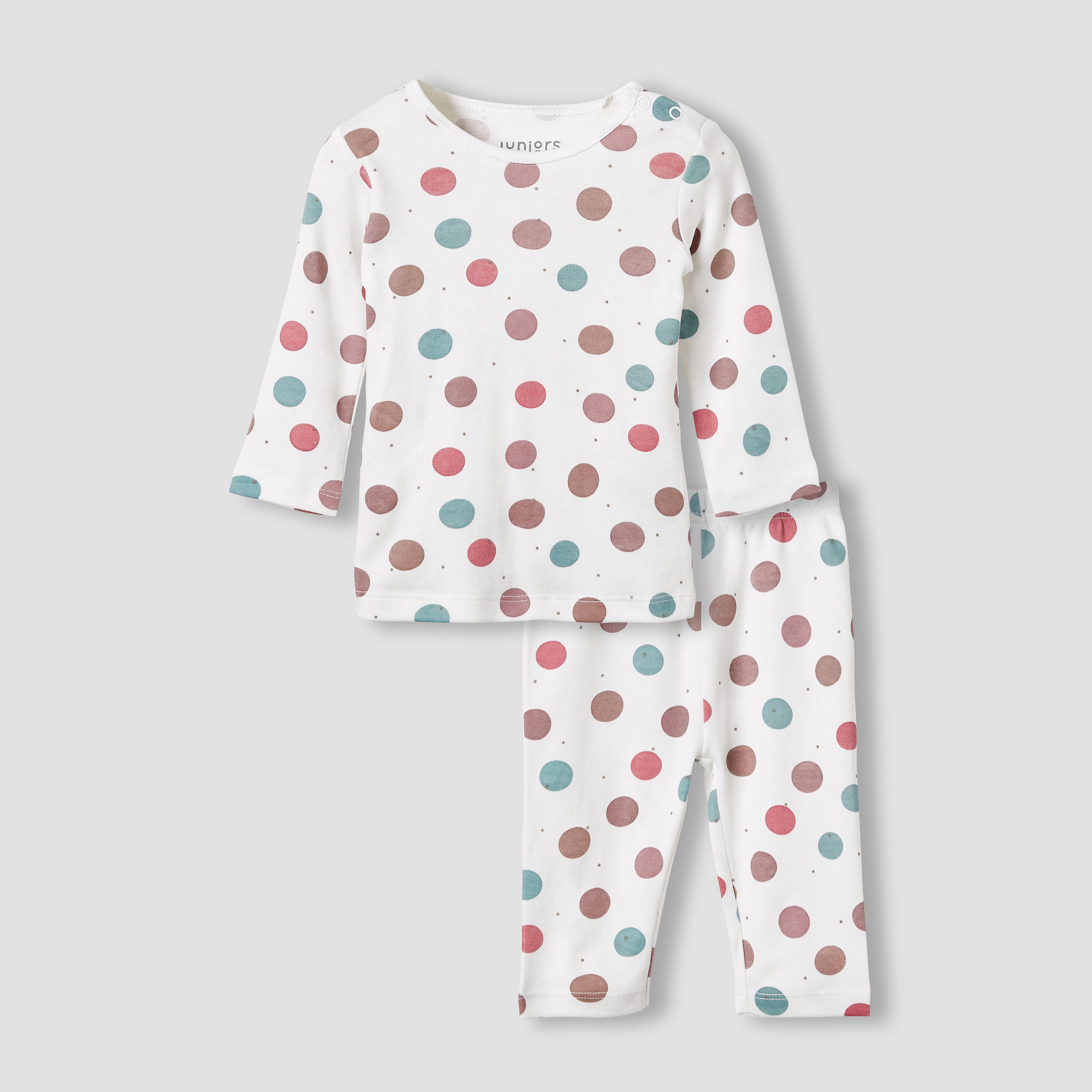 Juniors Polka Dot T-shirt and Pyjama Set