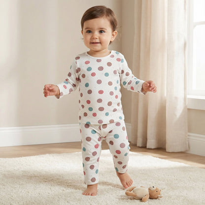Juniors Polka Dot T-shirt and Pyjama Set