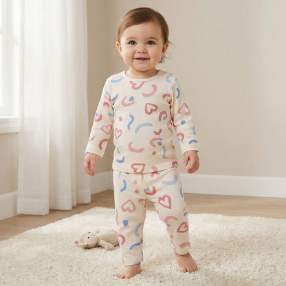 Juniors Pyjama Set with Graphic Print - Cotton - Long Sleeves