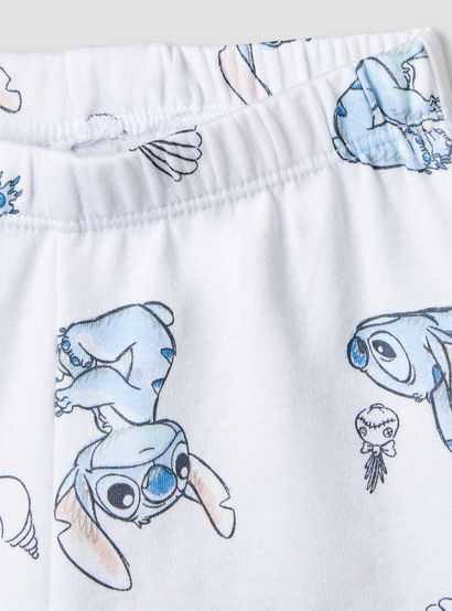 Disney Crew Neck Short Sleeves T-shirt and Shorts Set with Stitch Print-baby-boys-clothing-setsandcoords-image-7