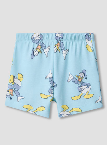 Disney Round Neck Short Sleeves T-shirt and Shorts Set with Donald Duck Print-baby-boys-clothing-setsandcoords-image-4