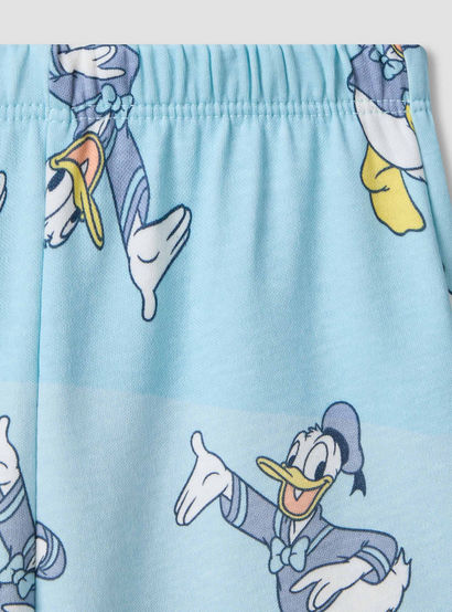 Disney Round Neck Short Sleeves T-shirt and Shorts Set with Donald Duck Print-baby-boys-clothing-setsandcoords-image-7