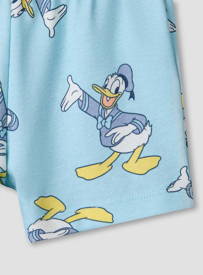 Disney Round Neck Short Sleeves T-shirt and Shorts Set with Donald Duck Print-baby-boys-clothing-setsandcoords-image-8