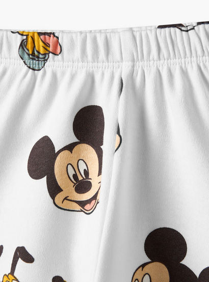 Disney Crew Neck Short Sleeves T-shirt and Shorts Set with Mickey Mouse and Pluto Print-baby-boys-clothing-setsandcoords-image-8