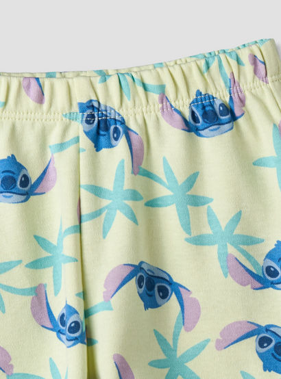 Disney Round Neck Short Sleeves T-shirt and Shorts Set with Stitch Print-baby-boys-clothing-setsandcoords-image-9