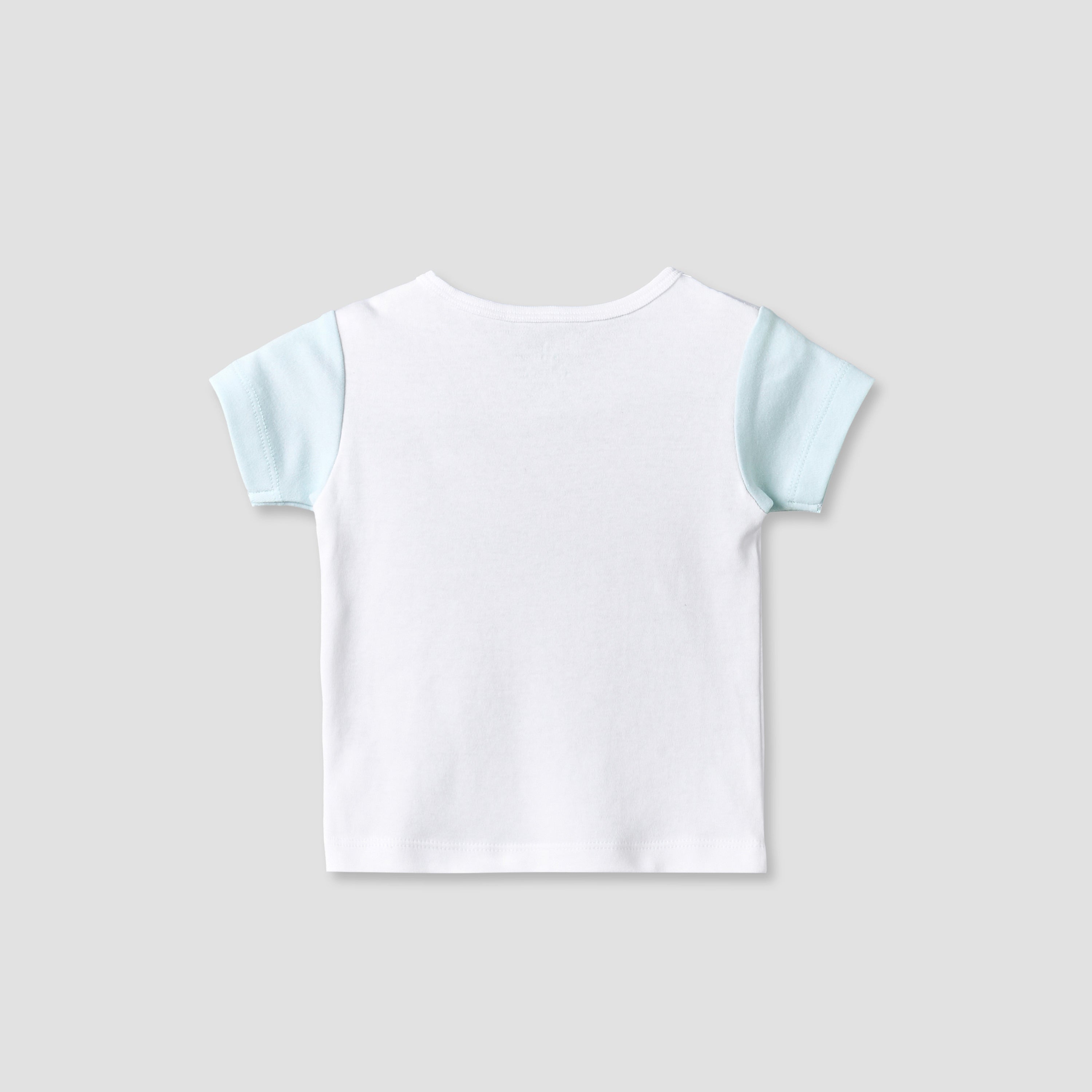 Disney Crew Neck Short Sleeve T-shirt and Shorts Set with Daisy Duck Print