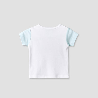 Disney Crew Neck Short Sleeve T-shirt and Shorts Set with Daisy Duck Print