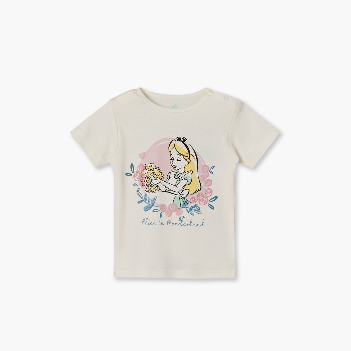Disney Crew Neck Short Sleeves T-shirt and Shorts Set with Aurora Print