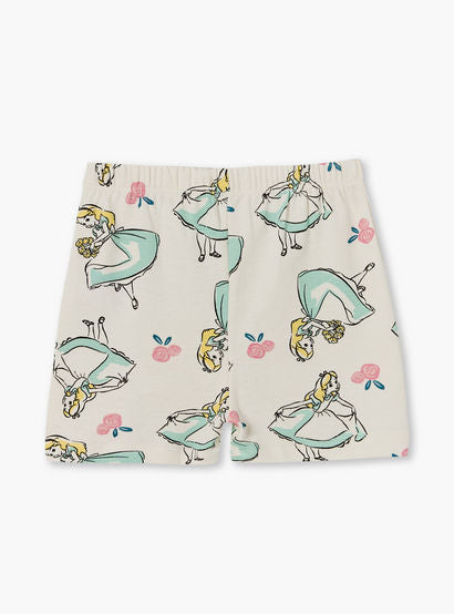 Disney Crew Neck Short Sleeves T-shirt and Shorts Set with Aurora Print-baby-girls-clothing-setsandcoords-image-6