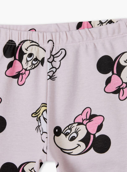 Disney Round Neck Short Sleeves T-shirt and Shorts Set with Minnie Mouse Print-baby-girls-clothing-setsandcoords-image-9