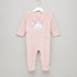 Juniors Textured Closed Feet Sleepsuit with Long Sleeves - Pink / 9-12 mths