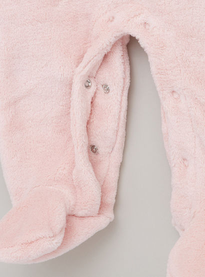 Juniors Textured Closed Feet Sleepsuit with Long Sleeves-baby-girls-clothing-nightwear-sleepsuits-image-3