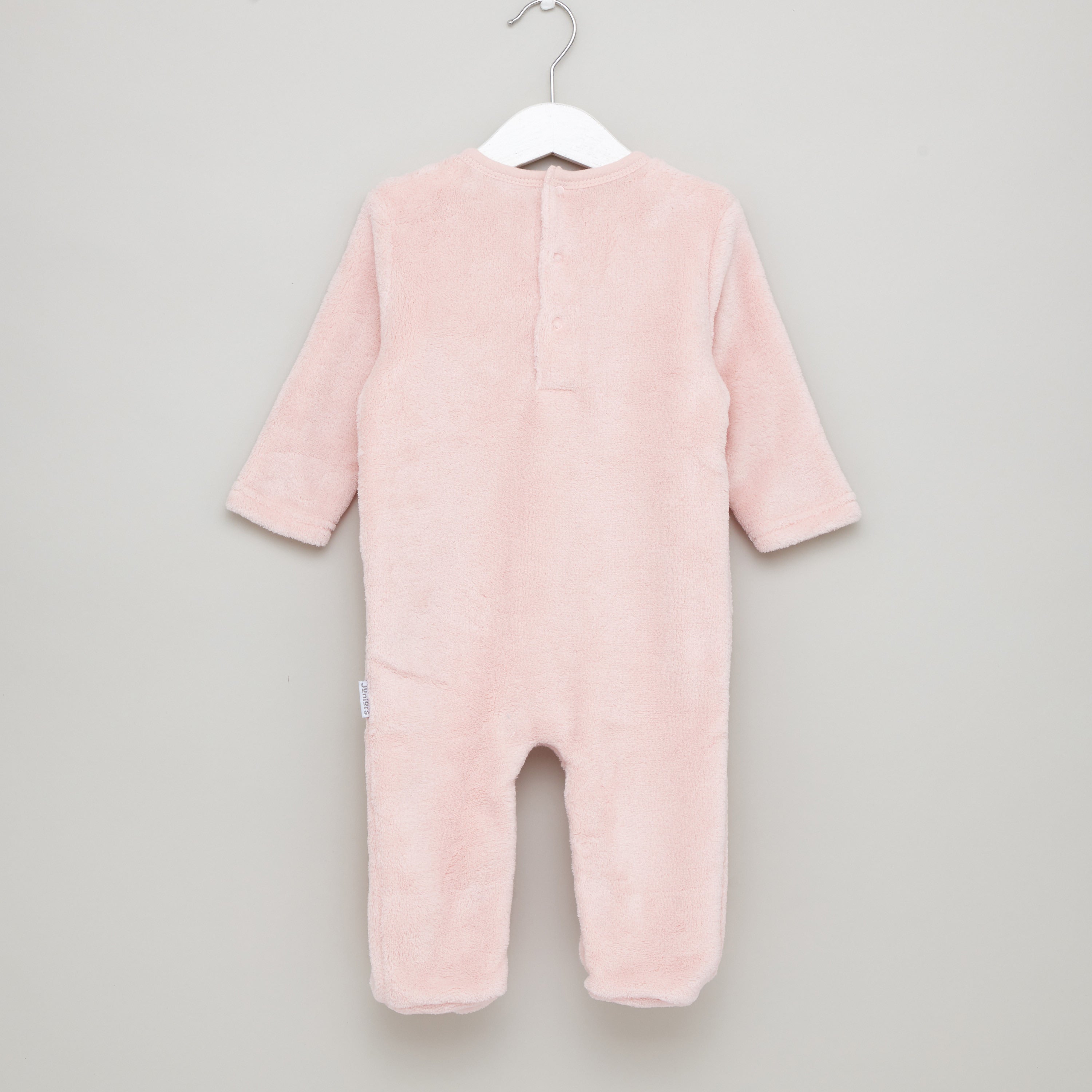 Juniors Textured Closed Feet Sleepsuit with Long Sleeves