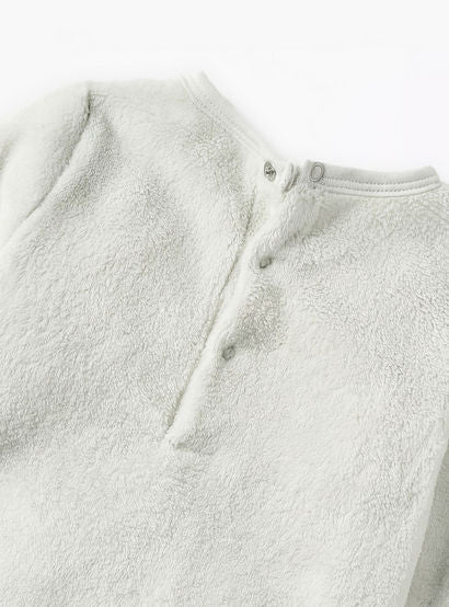 Juniors Applique Detail Closed Feet Sleepsuit with Long Sleeves and Button Closure-baby-girls-clothing-nightwear-sleepsuits-image-4