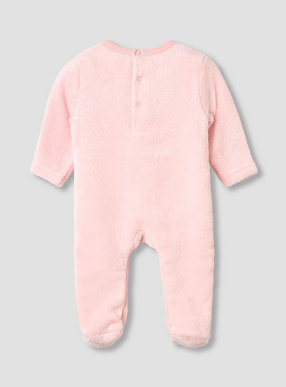 Juniors Round Neck Sleepsuit with Closed Feet - Polyester - Long Sleeves-baby-girls-clothing-nightwear-sleepsuits-image-2