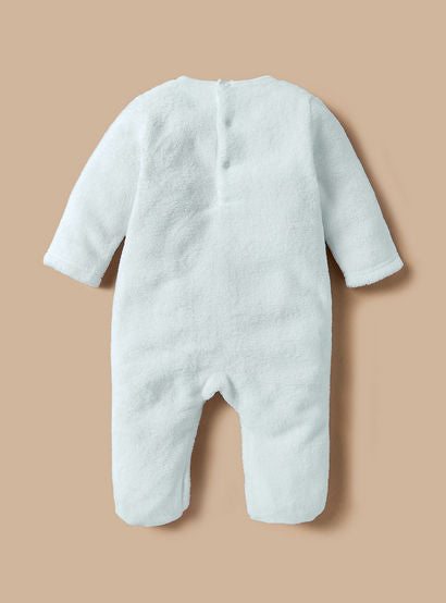 Juniors Sheep Face Applique Sleepsuit with Long Sleeves and Button Closure-baby-girls-clothing-nightwear-sleepsuits-image-2