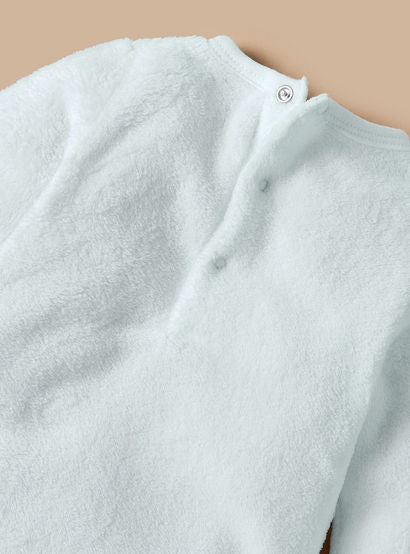 Juniors Sheep Face Applique Sleepsuit with Long Sleeves and Button Closure-baby-girls-clothing-nightwear-sleepsuits-image-4