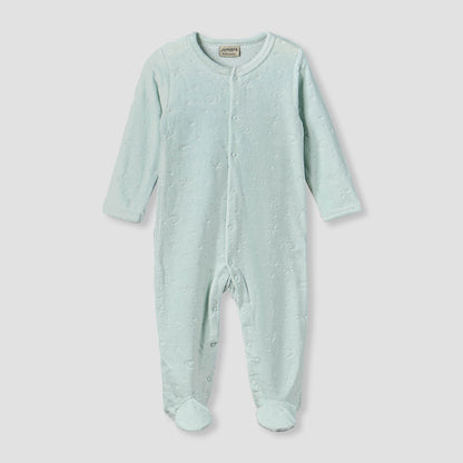 Juniors Embossed Star Sleepsuit with Long Sleeves