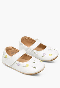 Barefeet Booties with Hook &amp; Loop Closure, Floral Embroidered-undefined-image-1