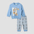 Juniors Pyjama Set with Tigger Print - Cotton - Long Sleeves - Round Neck - Blue / 12-18 mths