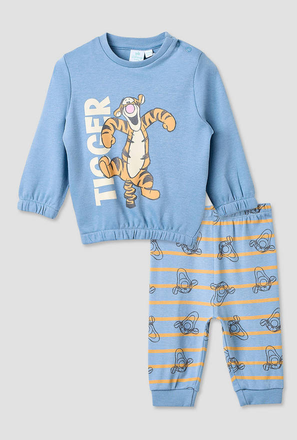 Juniors Pyjama Set with Tigger Print - Cotton - Long Sleeves - Round Neck