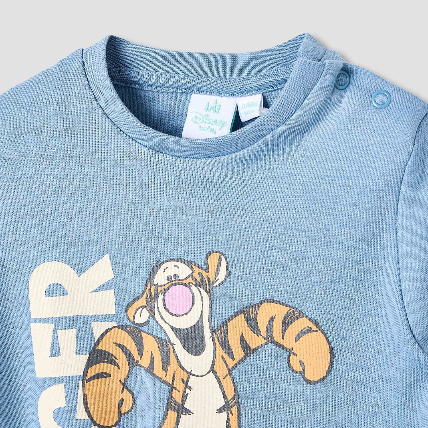 Juniors Pyjama Set with Tigger Print - Cotton - Long Sleeves - Round Neck