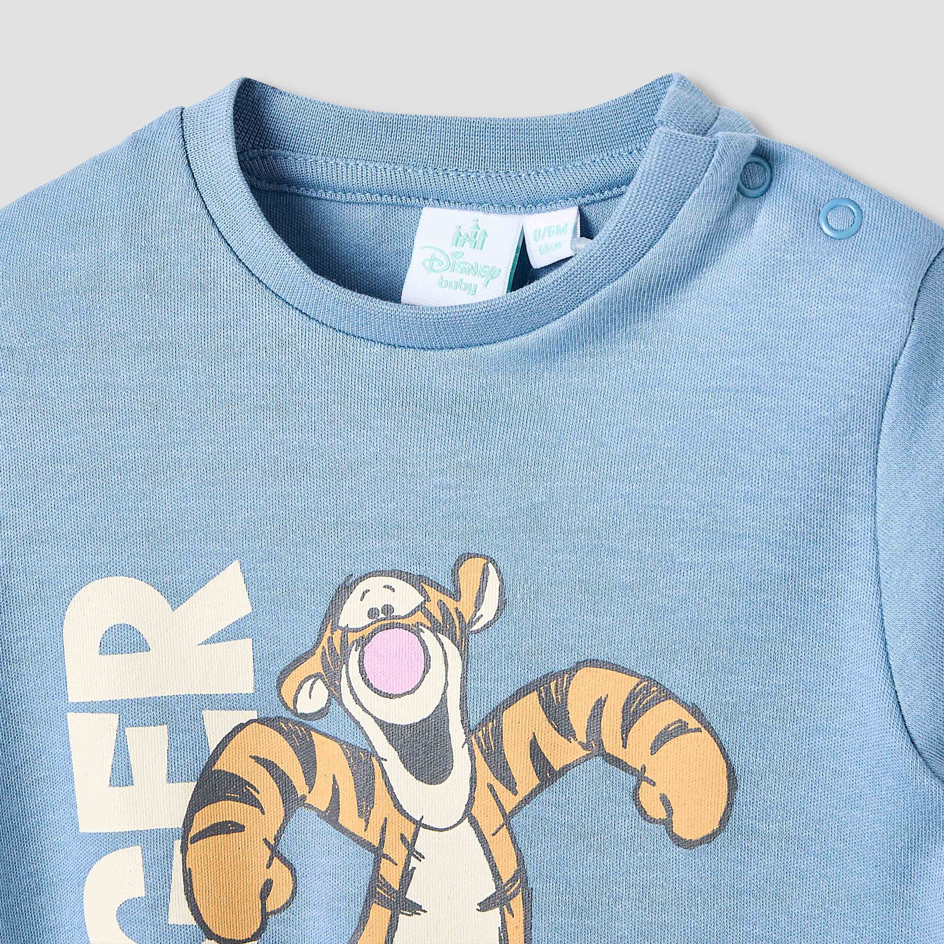 Juniors Pyjama Set with Tigger Print - Cotton - Long Sleeves - Round Neck