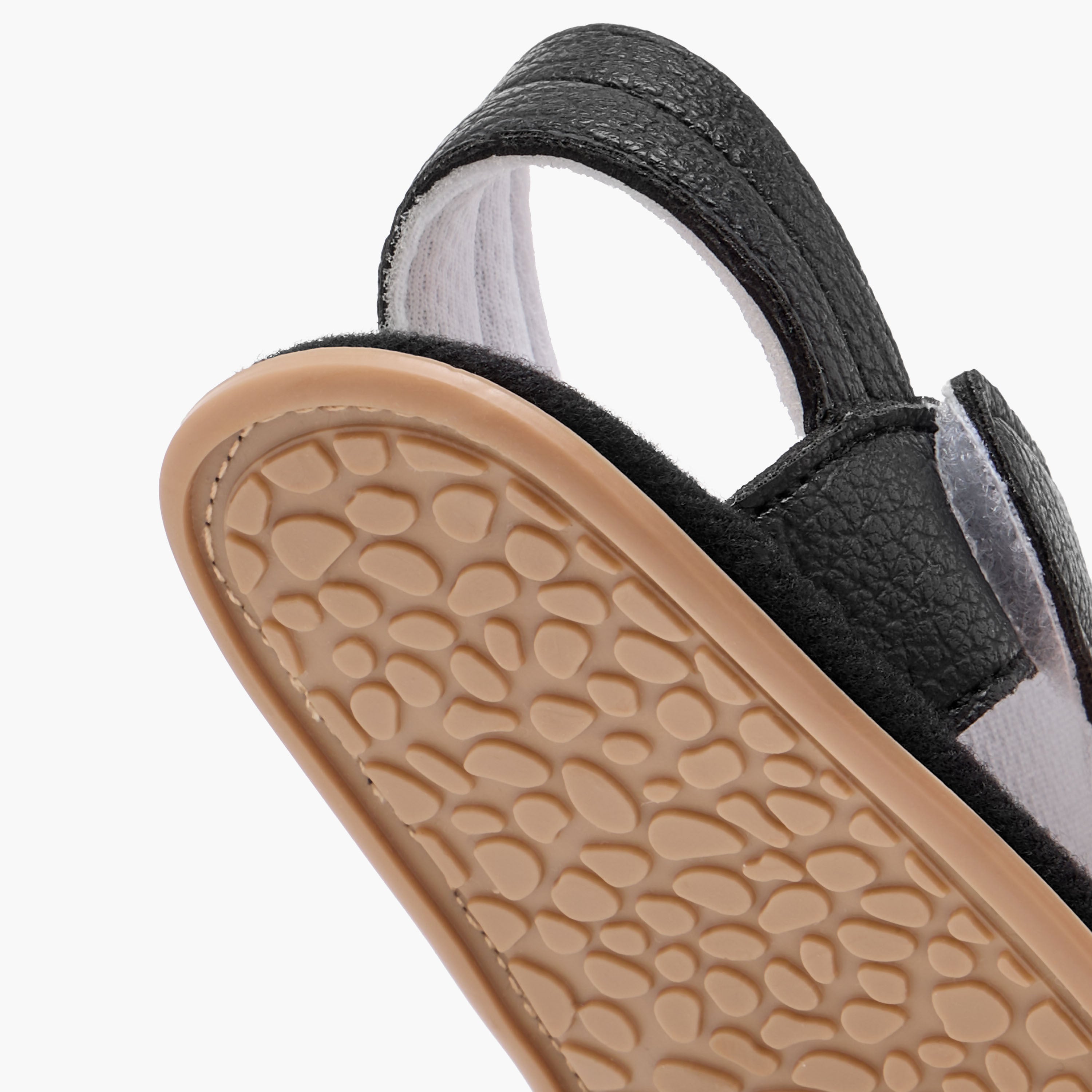 Juniors Textured Booties with Hook and Loop Closure