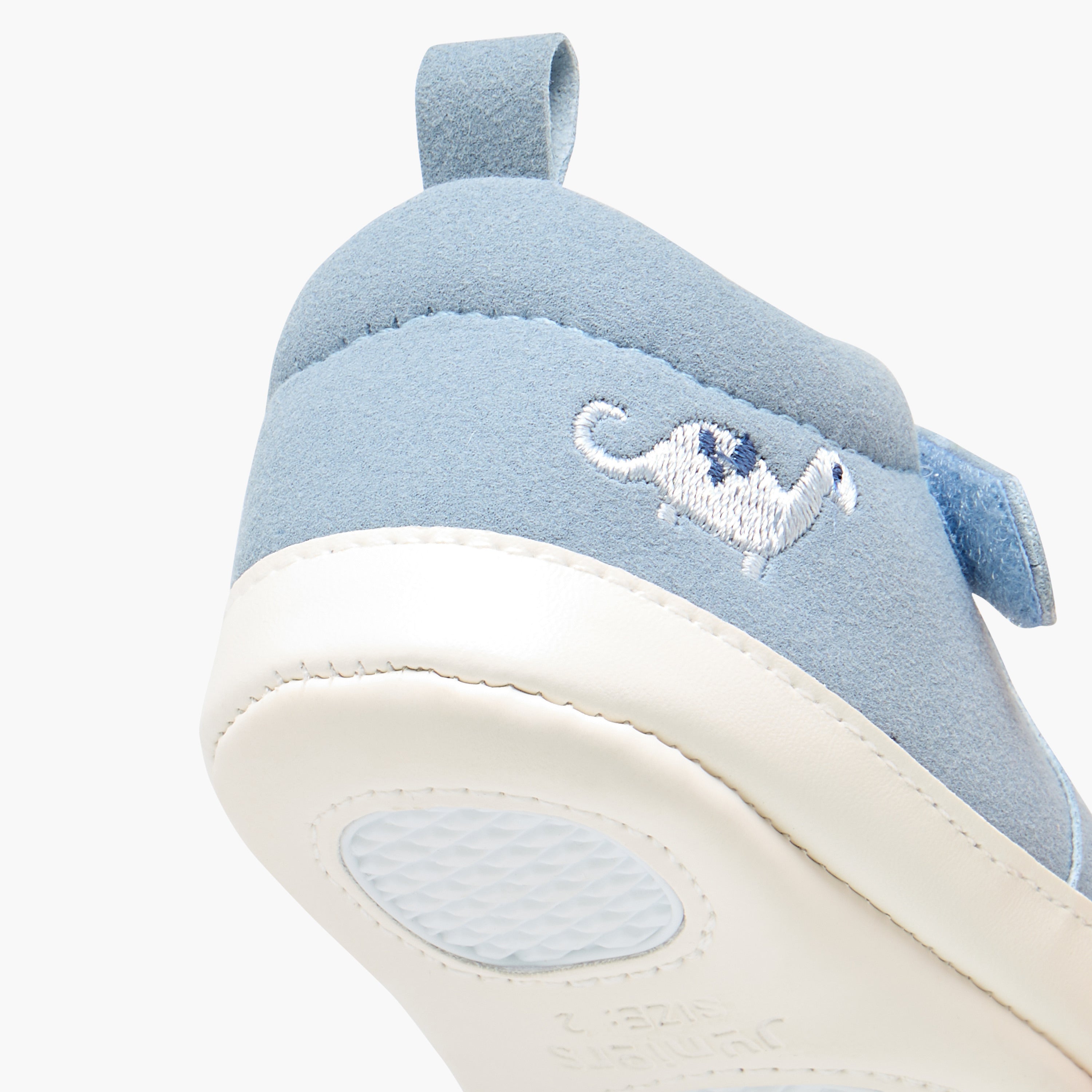 Juniors Dinosaur Embroidered Booties with Hook and Loop Closure