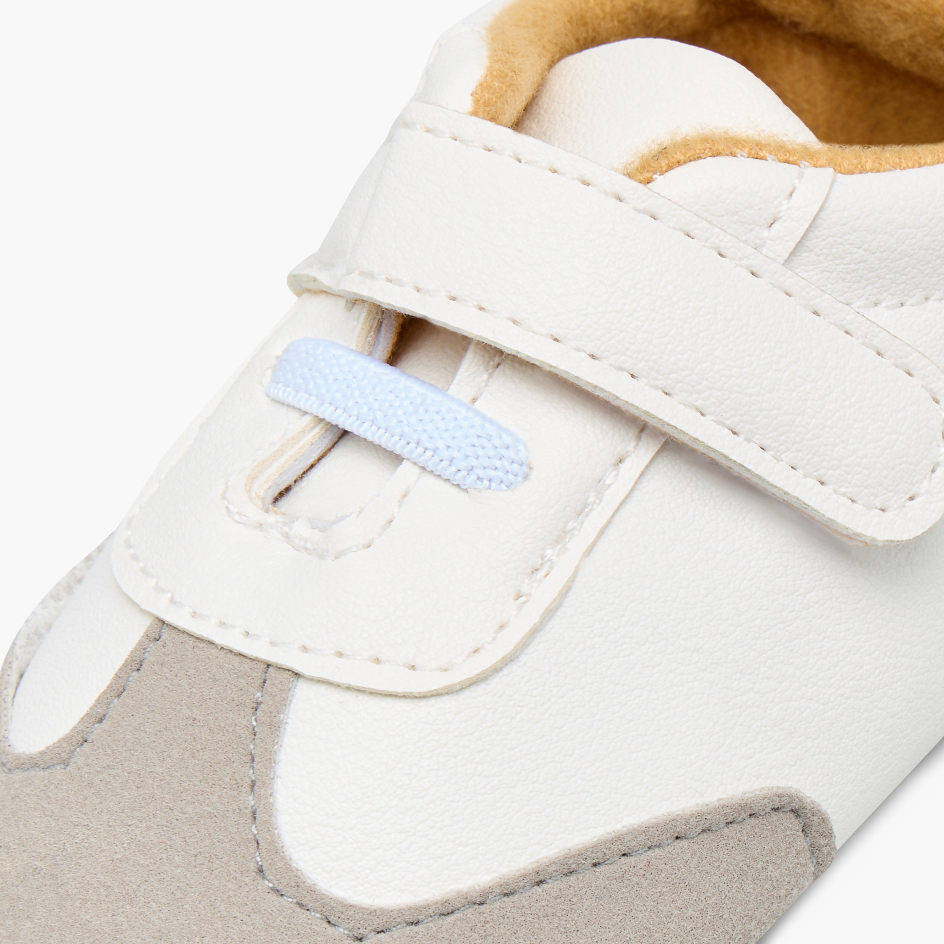 Juniors Panelled Booties with Hook and Loop Closure