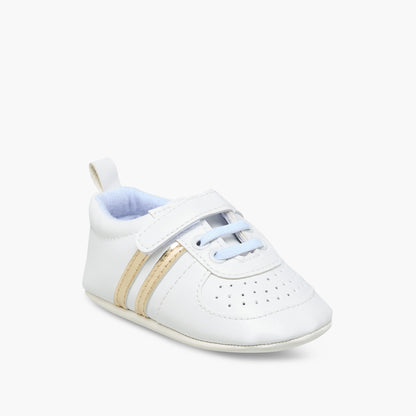 Juniors Panelled Booties with Hook and Loop Closure
