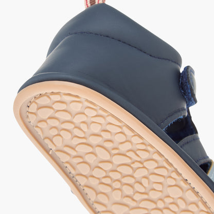 Juniors Colourblock Sandals with Hook and Loop Closure