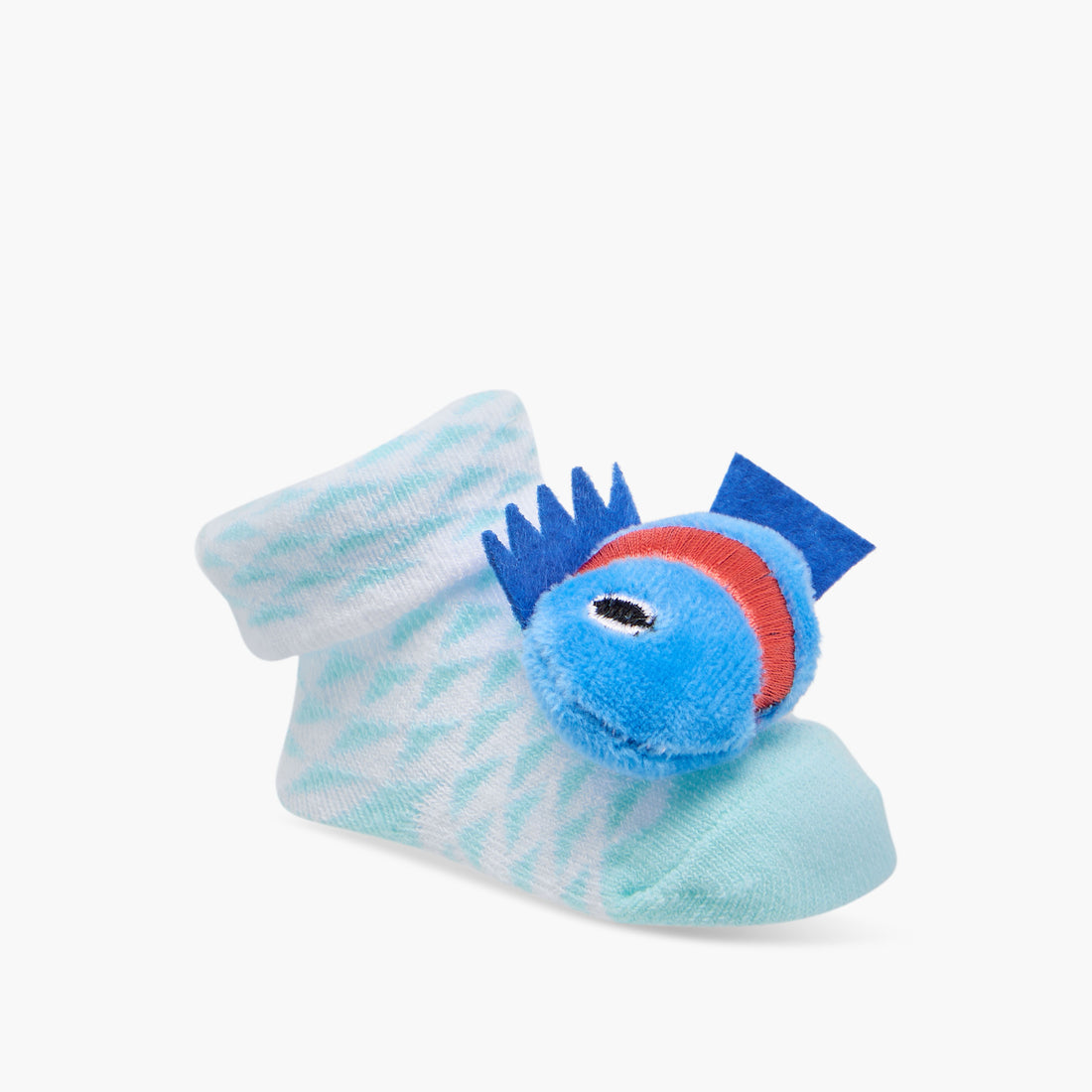 Juniors 3D Fish Applique Slip-On Booties