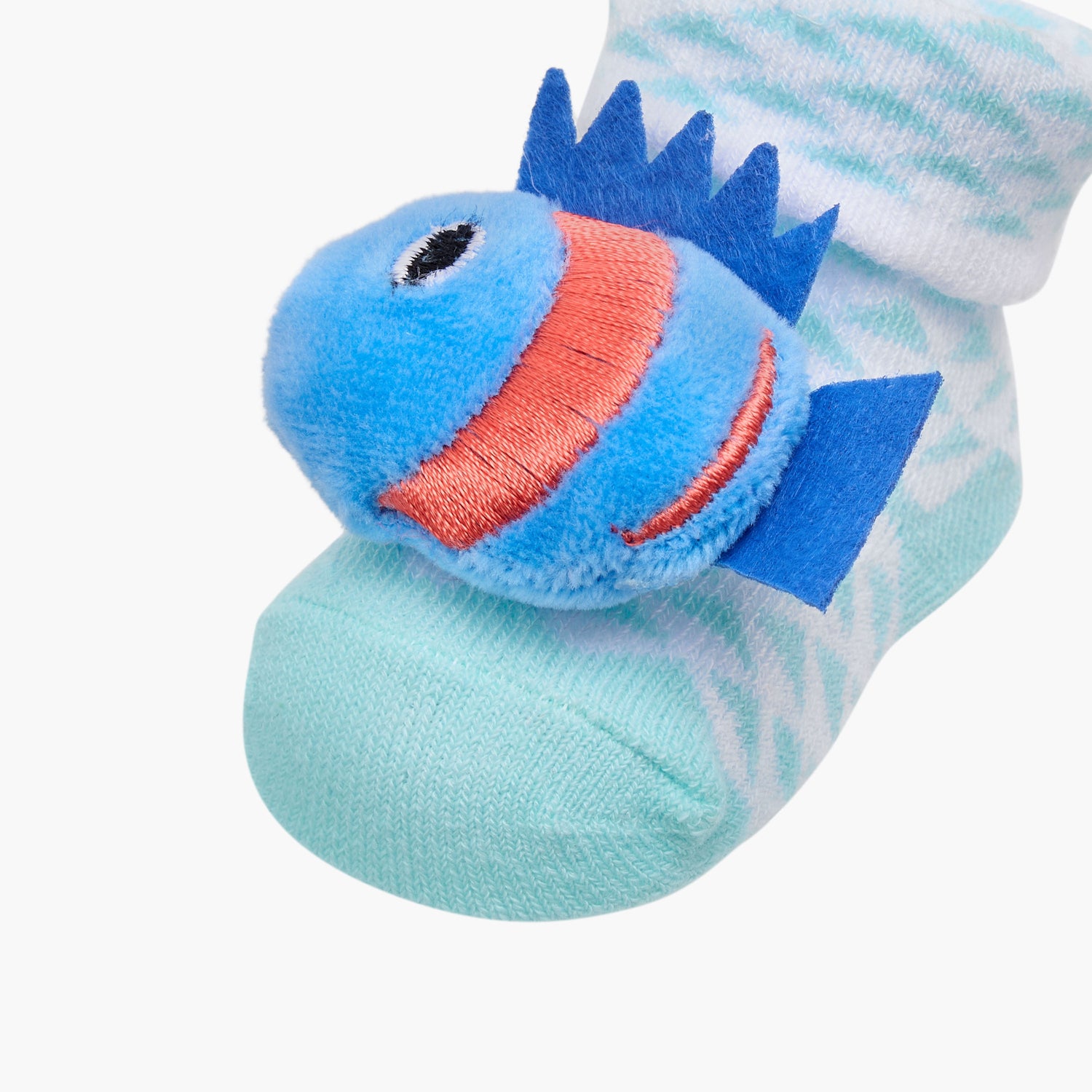Juniors 3D Fish Applique Slip-On Booties