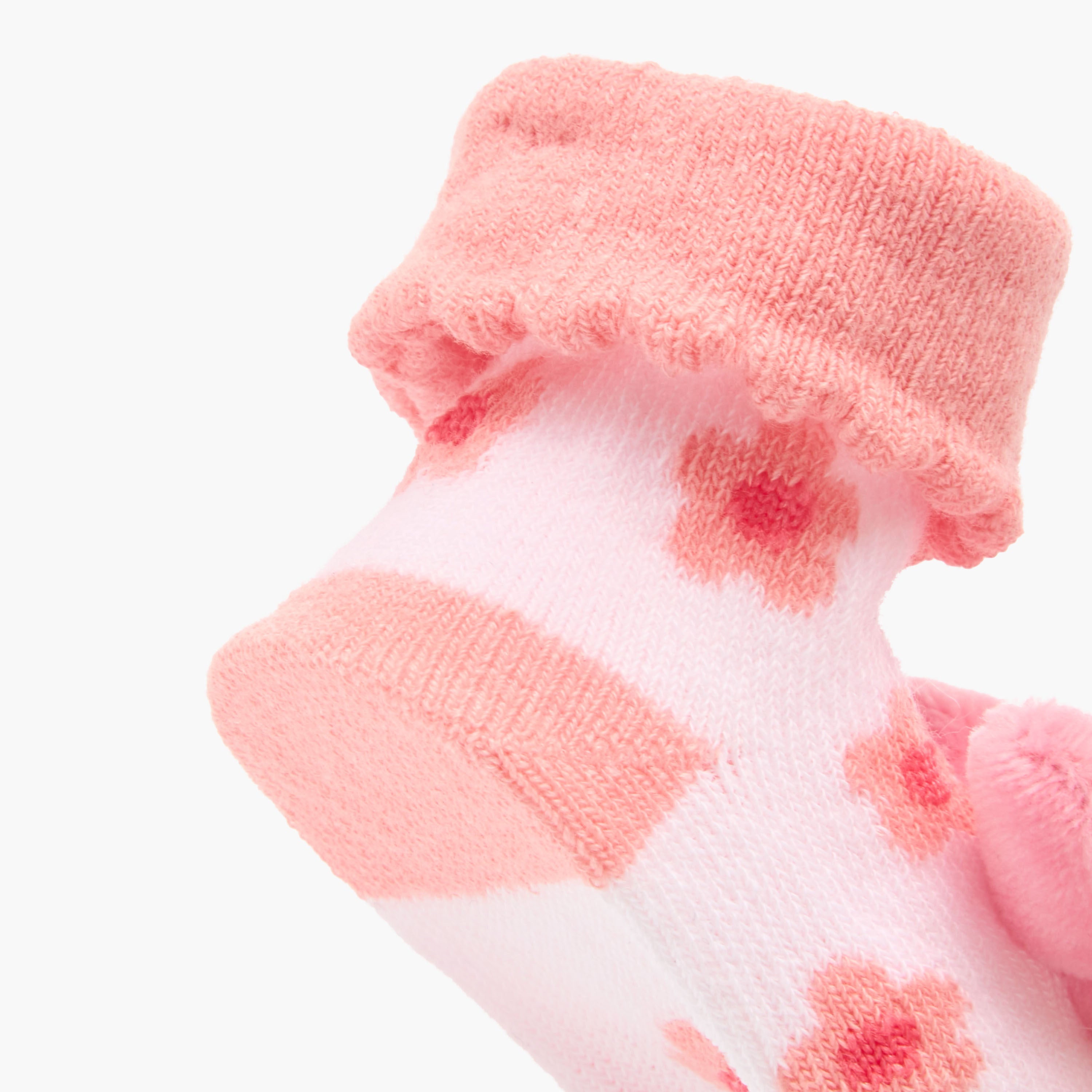 Juniors Applique Detail Slip-On Booties