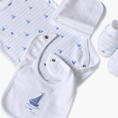 Set of 9 Juniors Clothing Gift Set with Sail Boat Print