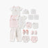 Set of 14 Juniors Clothing Gift Set with Cute Print - Pink / 0-3 mths