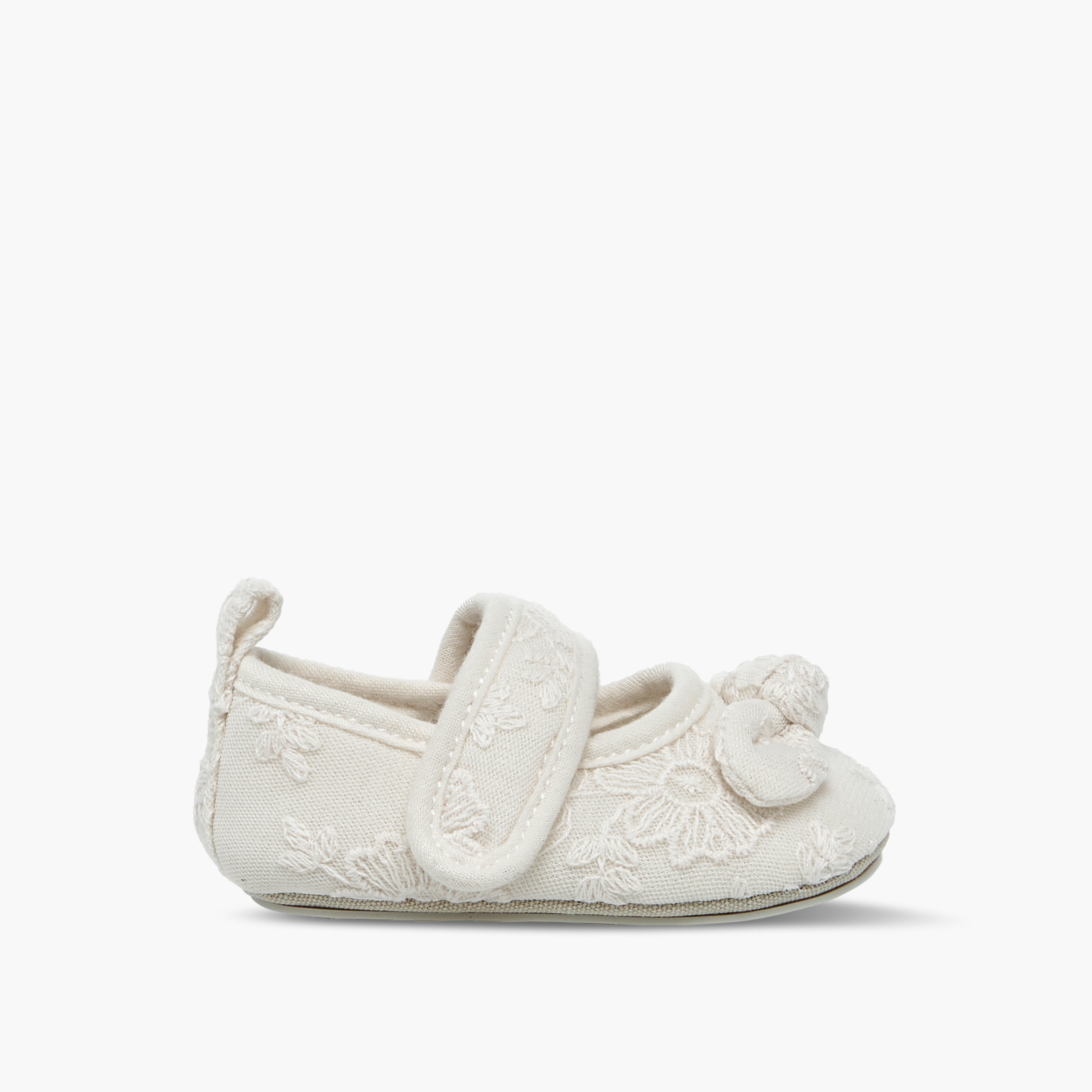 Giggles Girls Booties with Embroidery - Polyester