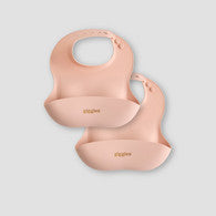 Giggles Silicone Bib with Button Closure - Set of 2-undefined-image-1