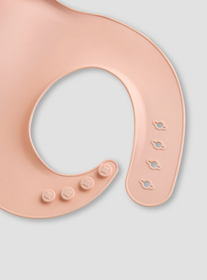 Giggles Silicone Bib with Button Closure - Set of 2-baby-feeding-bibs-image-6