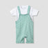 Juniors Round Neck Short Sleeve T-shirt and Dungaree Set with Duck Print - Multicolour / 12-18 mths