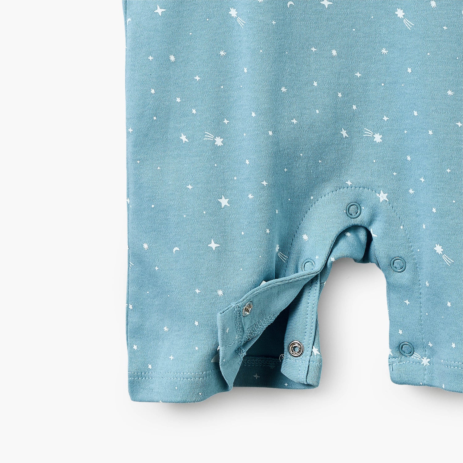 Juniors Crew Neck Short Sleeves T-shirt and Dungaree Set with Star Print