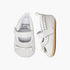 Juniors Booties with Hook and Loop Closure - White / 12-18 mths