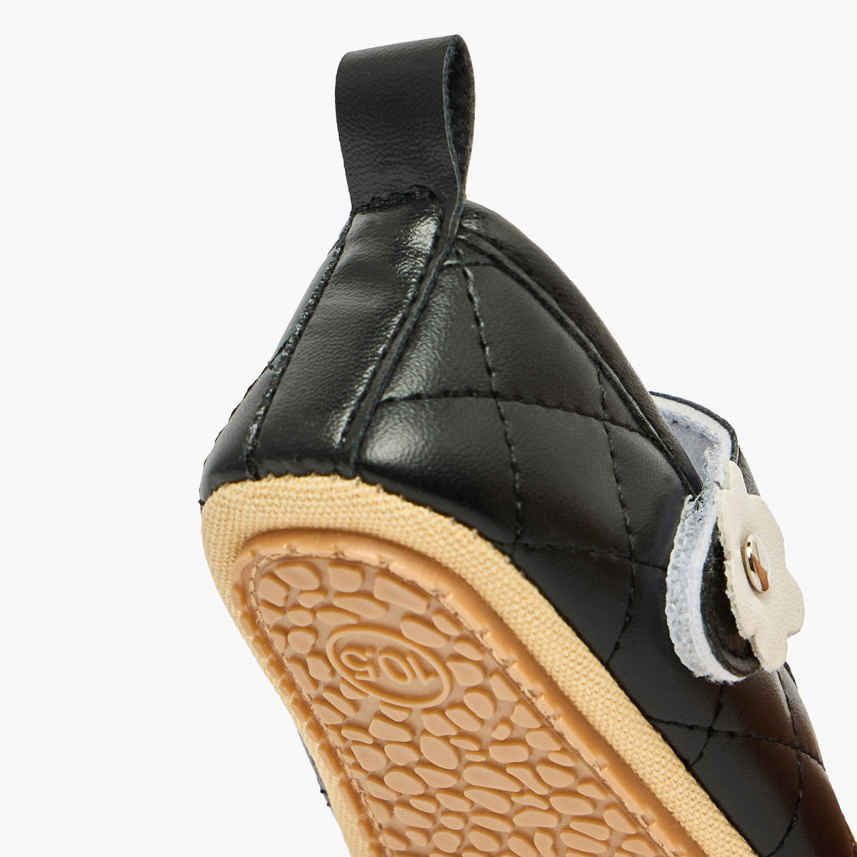 Juniors Booties with Hook and Loop Closure, Quilted
