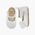 Juniors Booties with Hook and Loop Closure - White / 12-18 mths