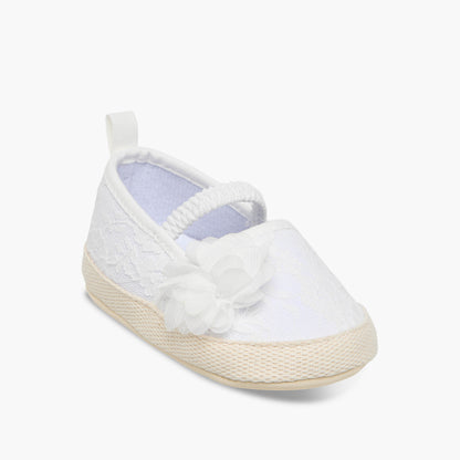 Juniors Booties with Floral Applique, Lace
