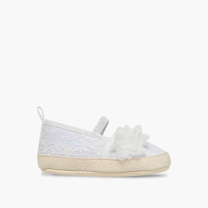 Juniors Booties with Floral Applique, Lace